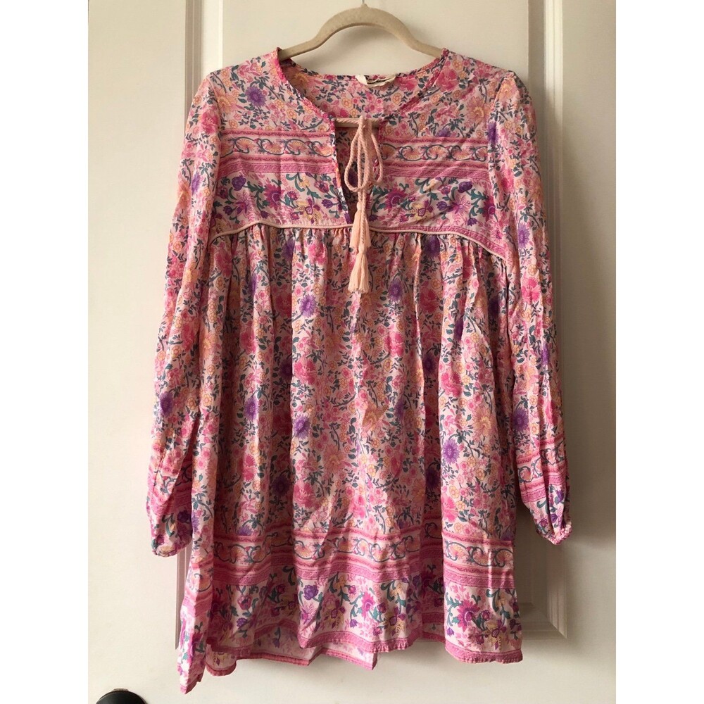 Goodnight Macaroon Pink Floral Babydoll top/dress